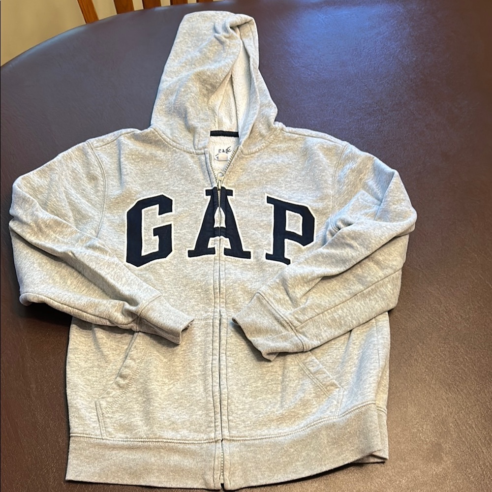 GAP Kids Light Gray Zip-Up Hoodie